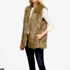 Faux fur vest